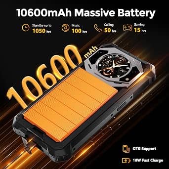 FOSSiBOT F101 Cell Phones Orange 128GB Unlocked New
