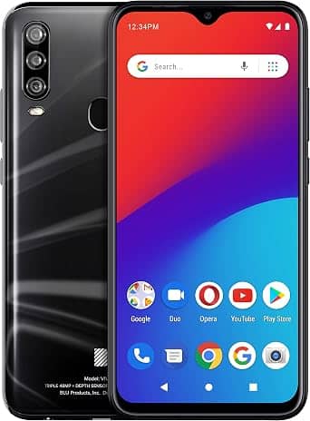 BLU Vivo XII Cell Phones Black 128GB Cricket New