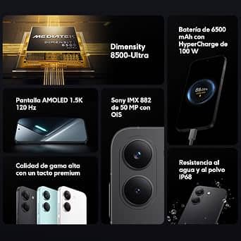 Xiaomi POCO X8 Pro Cell Phones Black 256GB Unlocked New