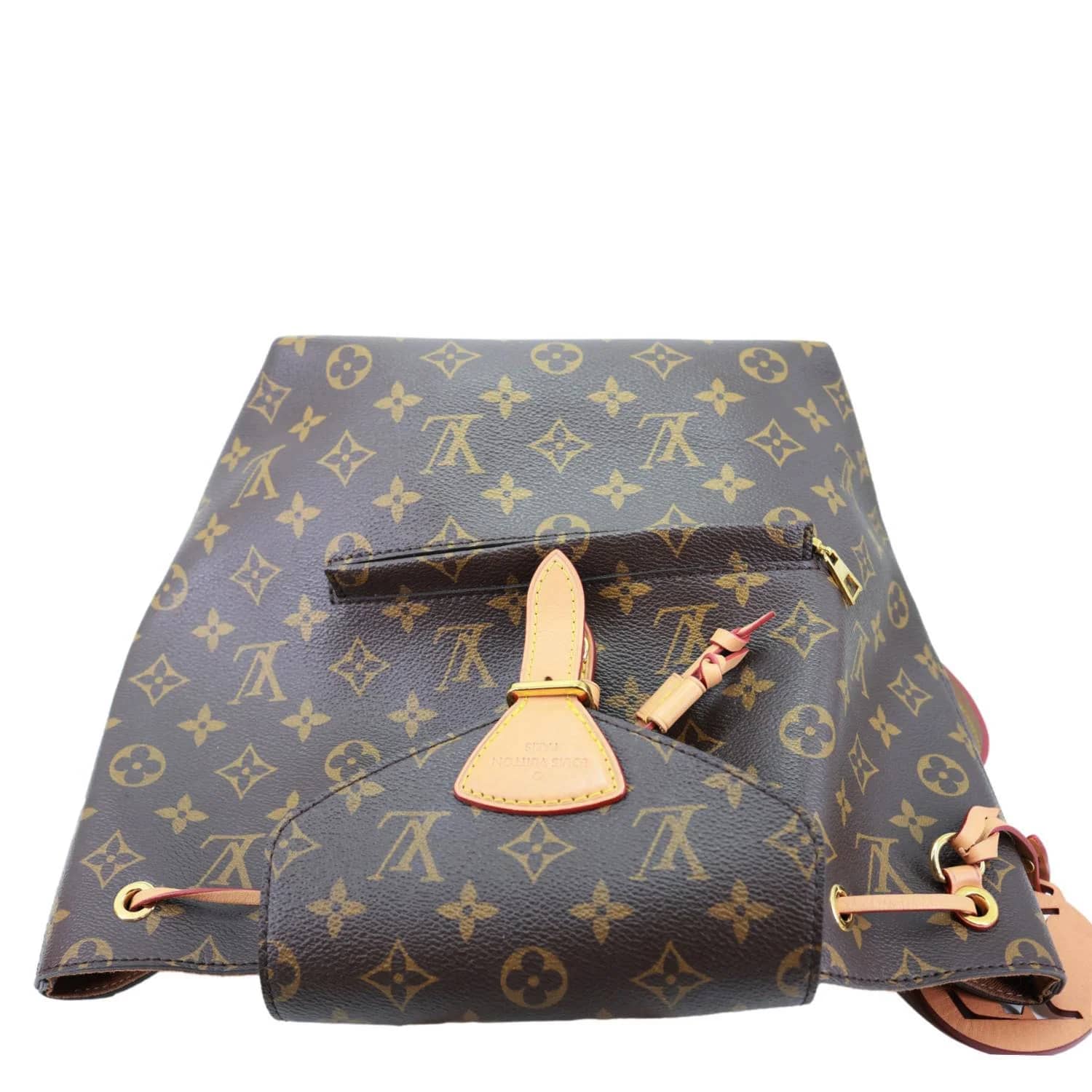 Louis Vuitton Montsouris Backpack Women's bags MM Brown Monogram Canvas New