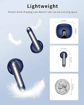 XIAOWTEK S58 Headphones & Earbuds Blue New