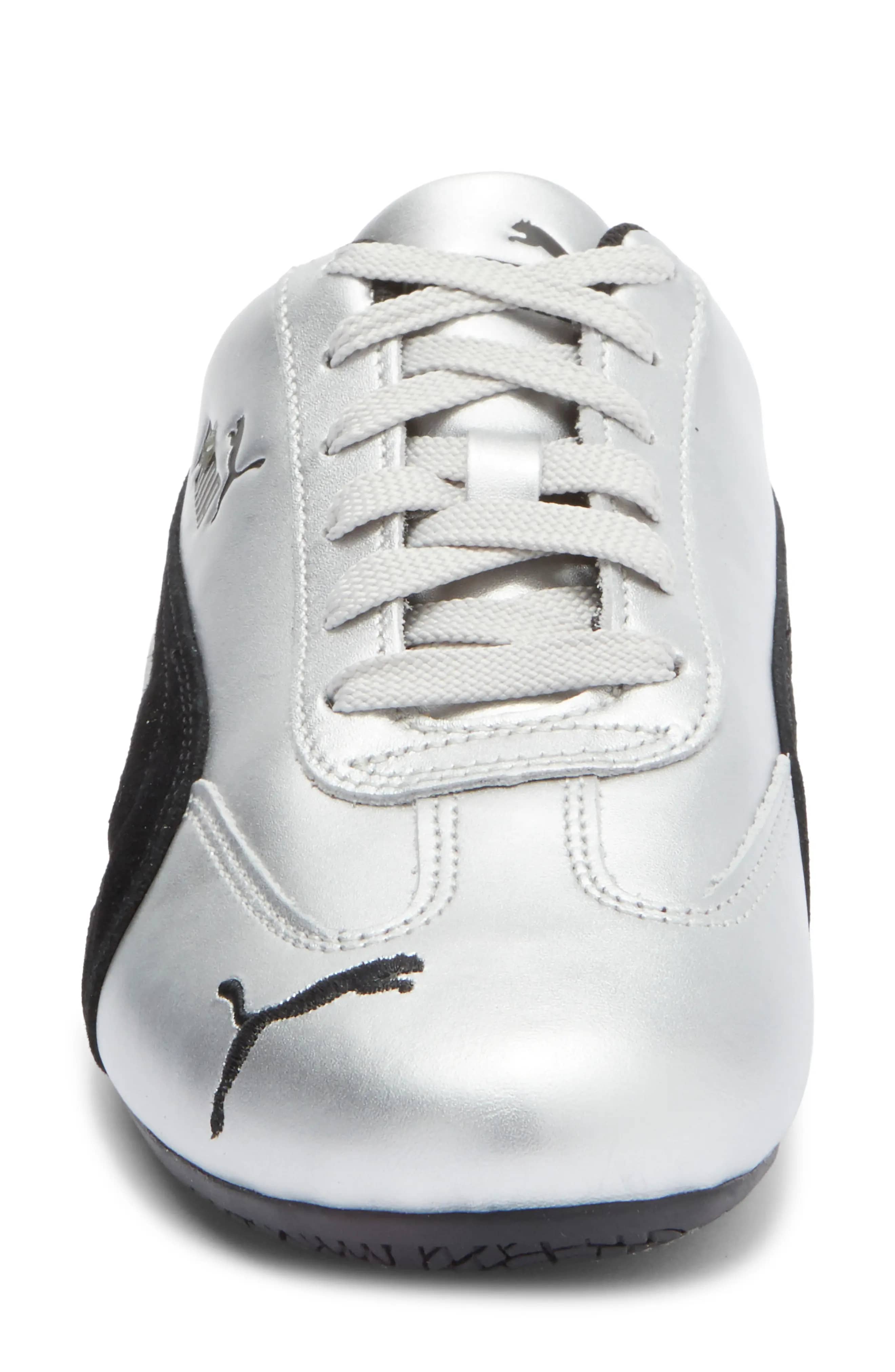 Puma SPEEDCAT METALLIC Sneaker Silver/Black 7.5 New