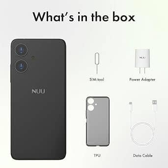NUU N10 Cell Phones Black 128GB Unlocked New