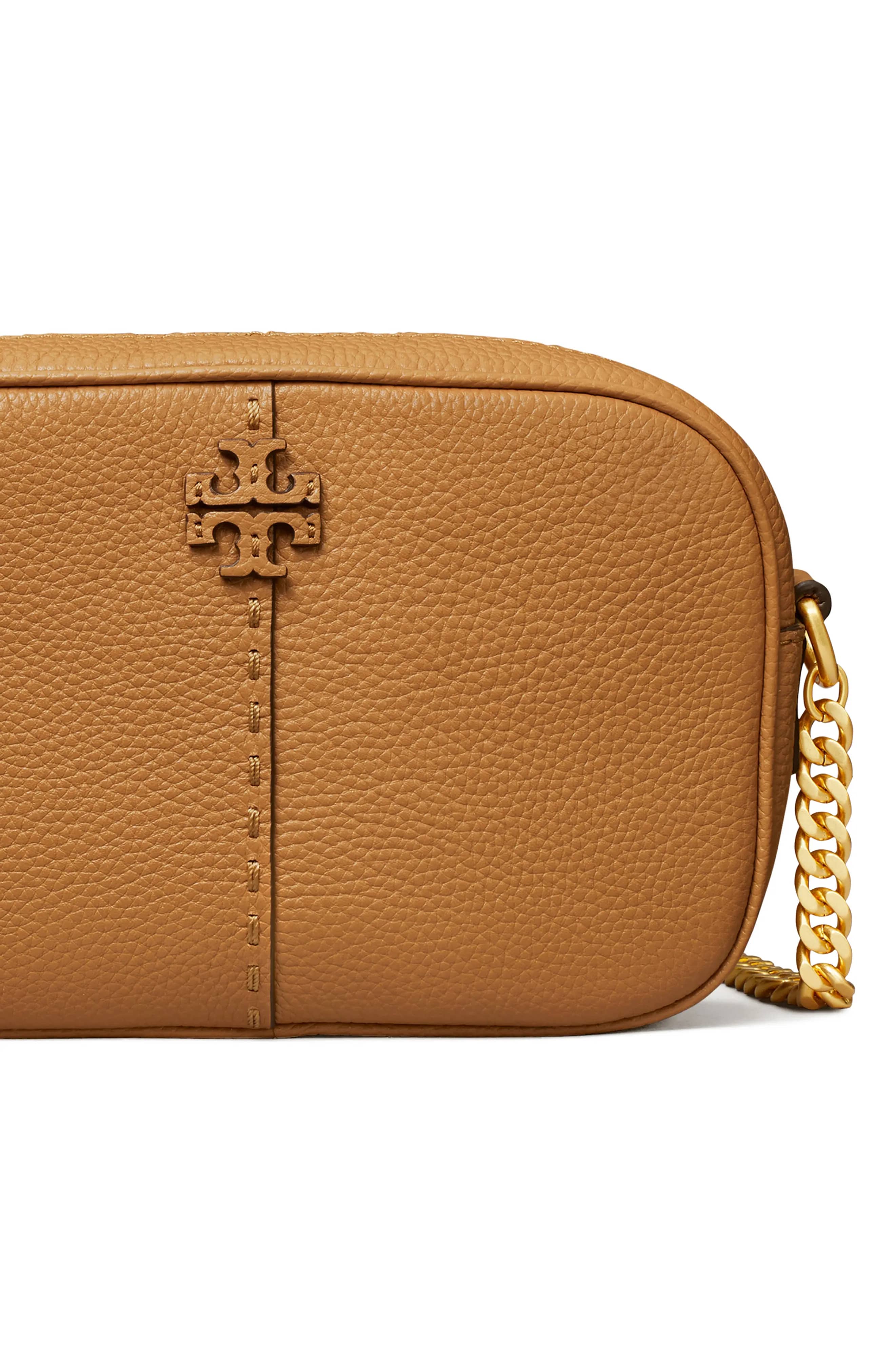 Tory Burch McGraw Women's bags Tiramisu Leather Camera Bag New