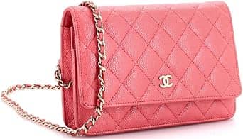 Chanel Wallet on Chain Women's bags Classic Pink Leather Unspecified Gold New