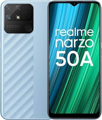 realme Narzo 50A Cell Phones Blue 128GB Unlocked New