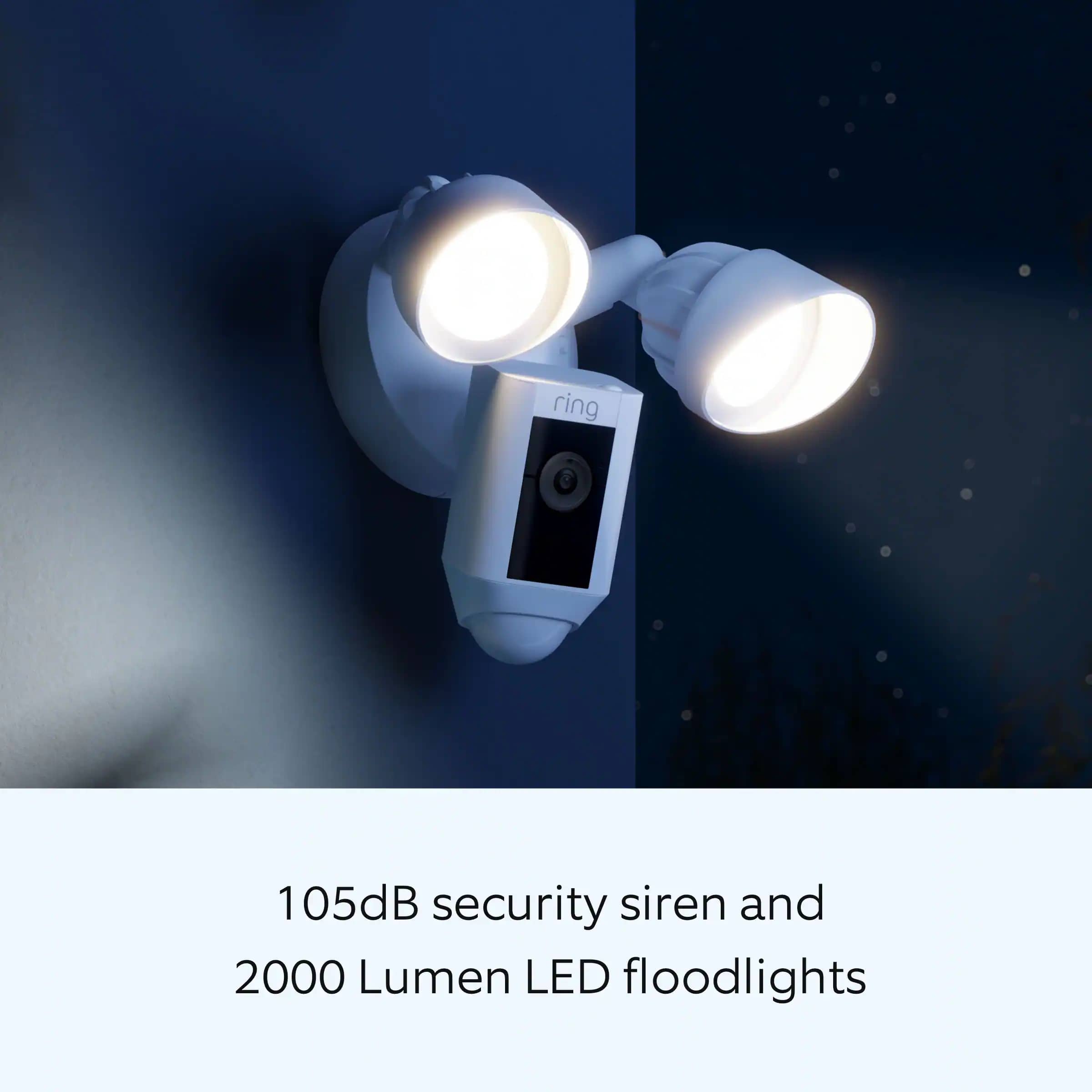 Ring Ring Floodlight Cam Plus Home Security Cameras New