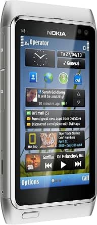 Nokia N8 Cell Phones Silver 16GB T-Mobile New