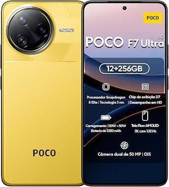Xiaomi Poco F7 Ultra Cell Phones Yellow 256GB Unlocked New