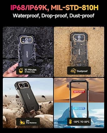 Ulefone Armor 27T Plus Cell Phones Black 256GB Unlocked New
