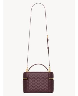 Saint Laurent Gaby Top Handle Women's bags Micro Black Lambskin Gold New