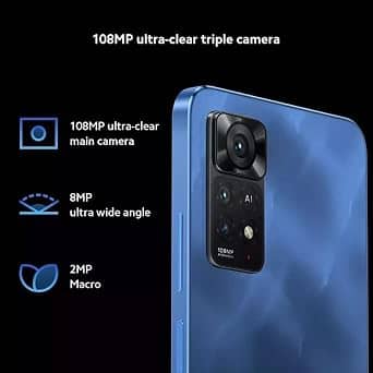 Xiaomi Redmi Note 11E Pro 5G Cell Phones Blue 128GB T-Mobile New