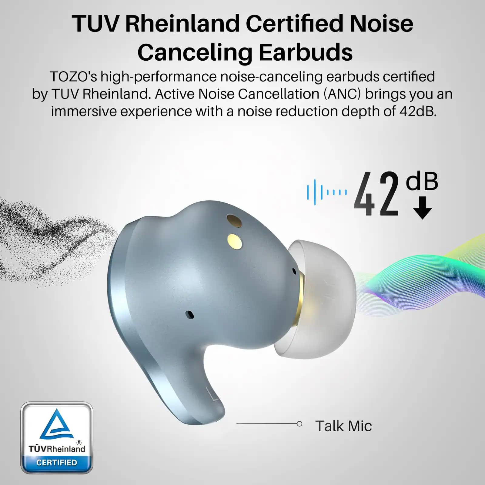 TOZO X1 Headphones & Earbuds Blue New