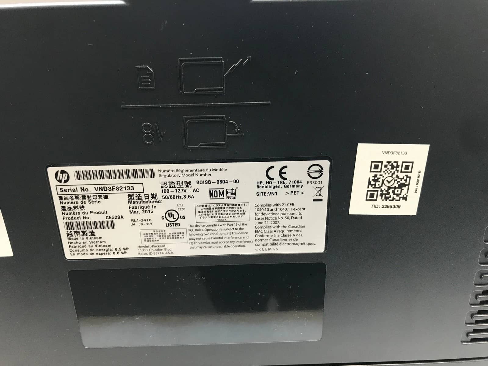 HP LaserJet P3015N Printers Refurbished - Excellent