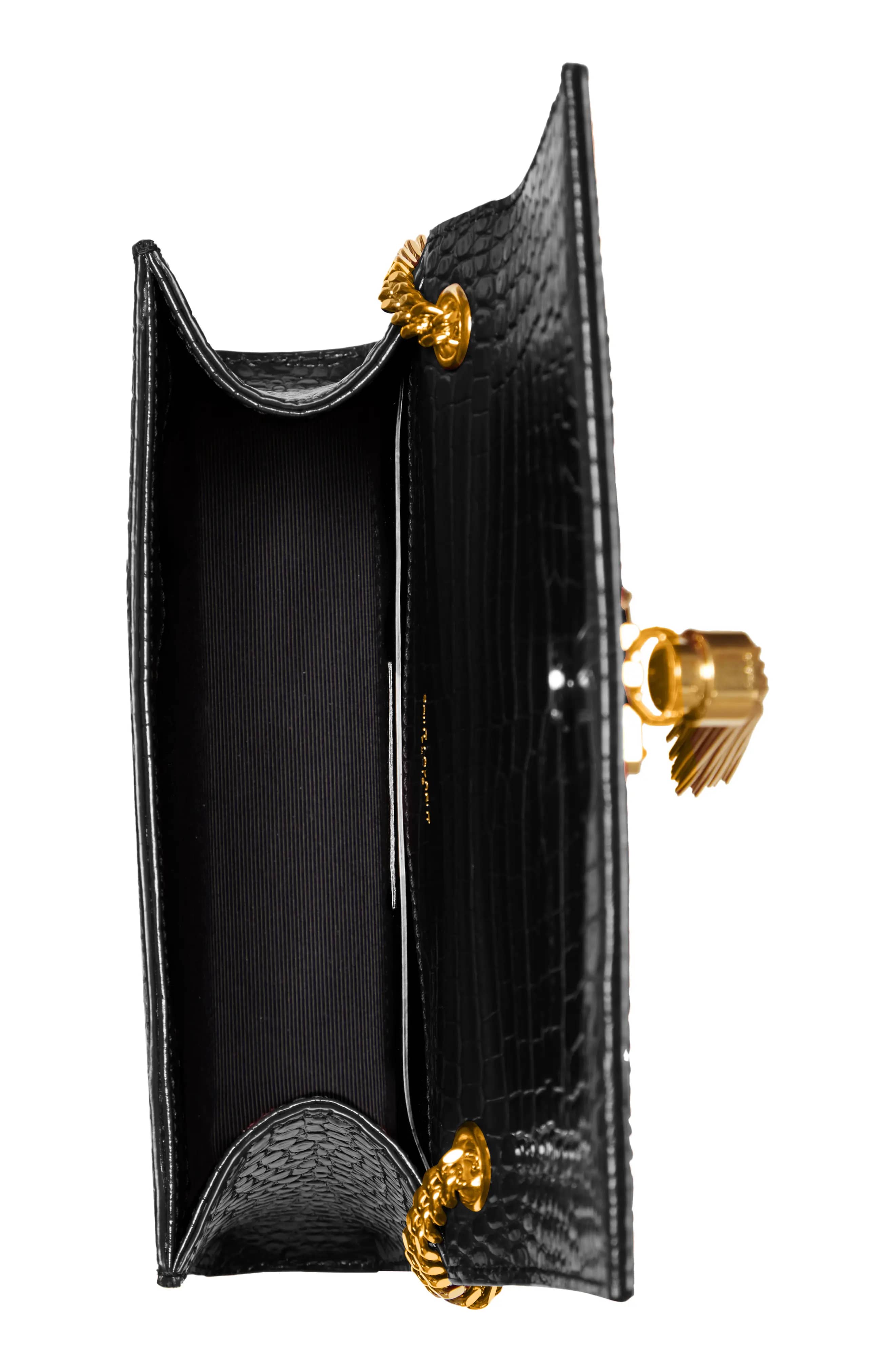 Saint Laurent Kate Shoulder Bag Women's bags One Size Black Gold New