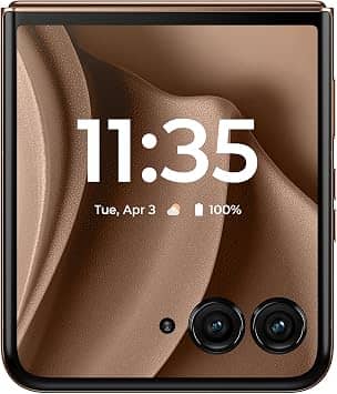 Motorola Razr+ 2025 Cell Phones Brown 256GB T-Mobile New