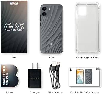 BLU G35 Cell Phones Gray 32GB Unlocked New