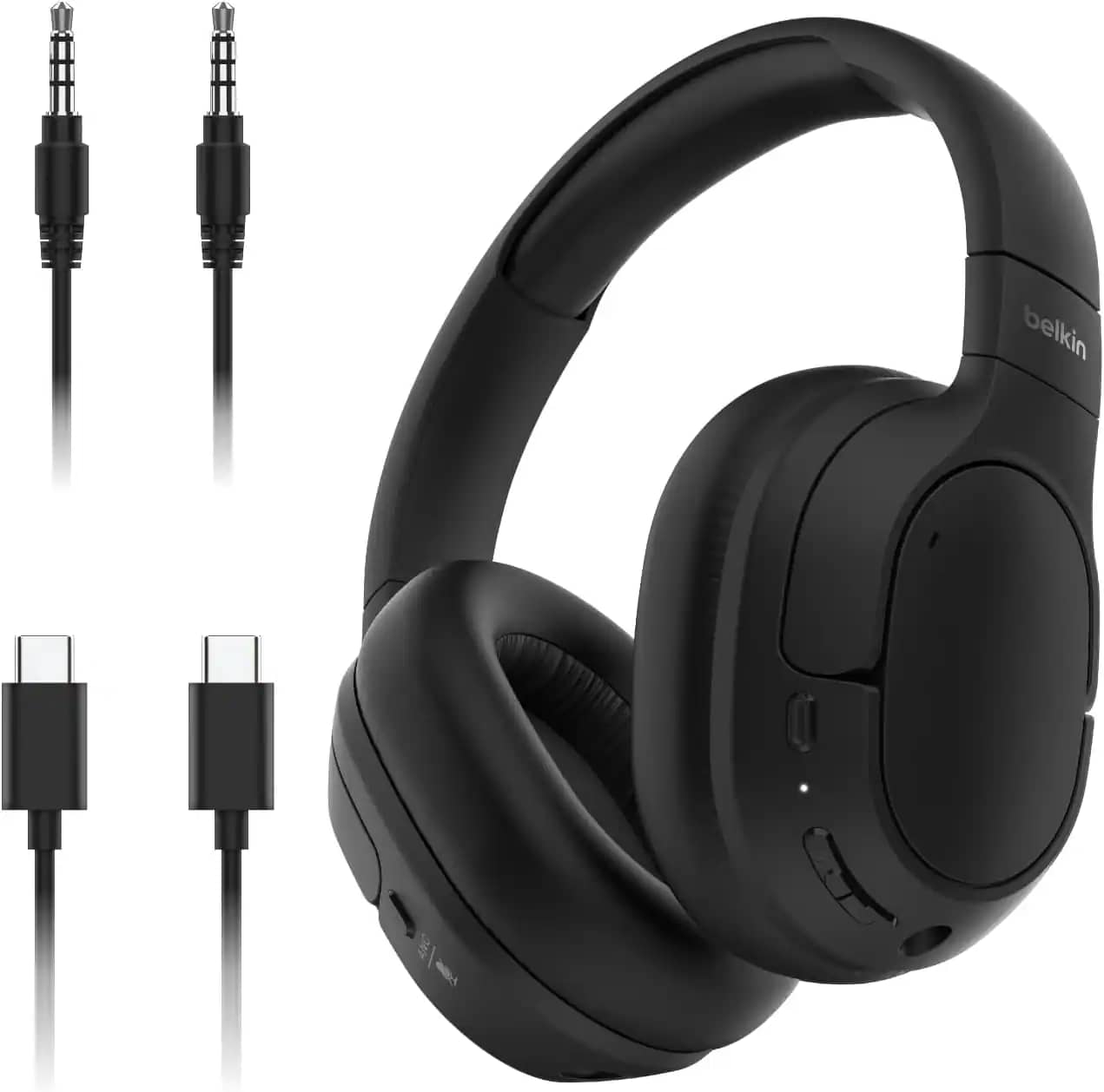 Belkin AUD008fqBK Headphones & Earbuds Black New