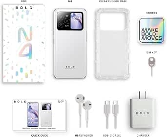 BLU BOLD N4 Cell Phones White 512GB Unlocked New