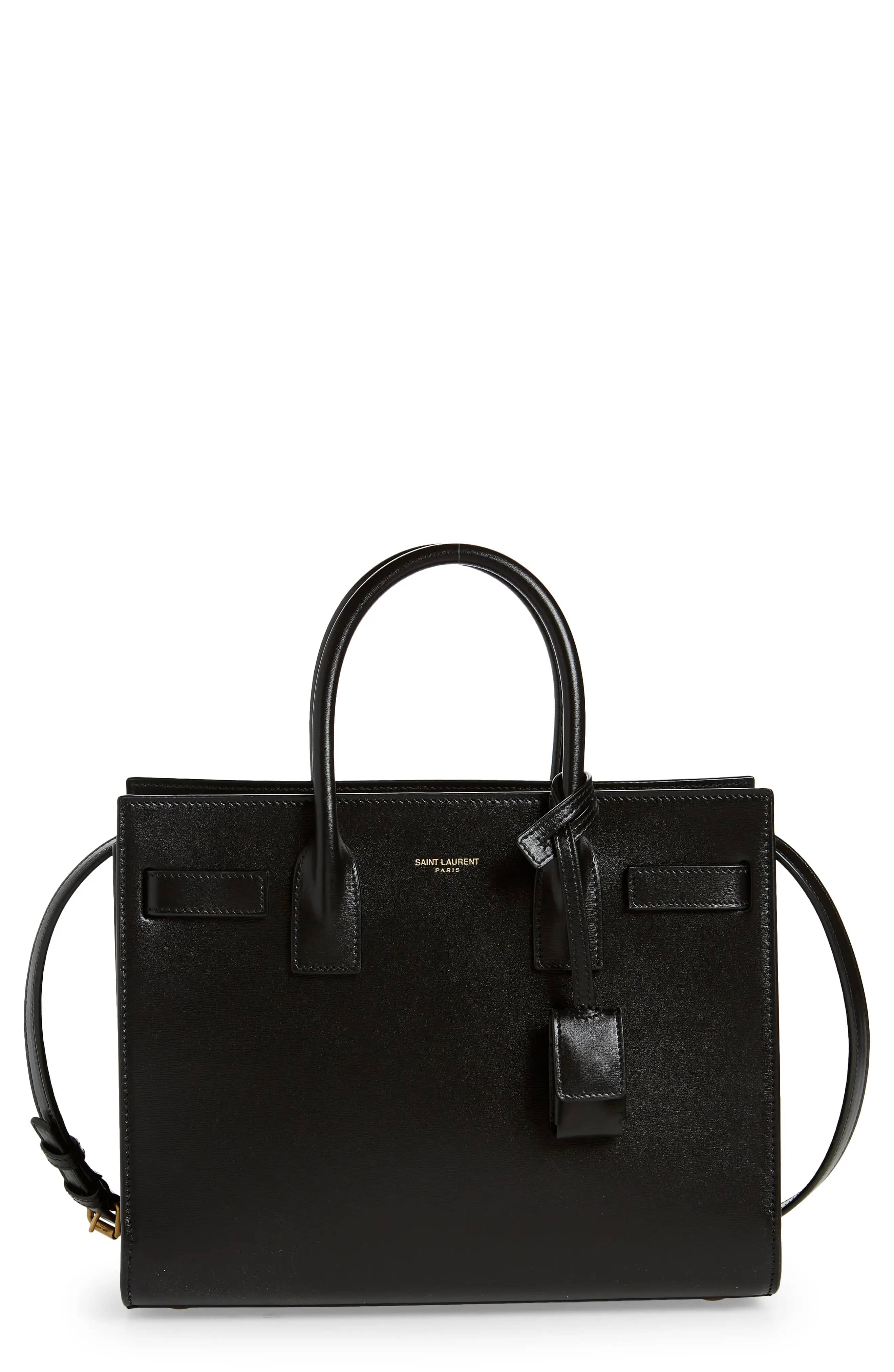 Saint Laurent Sac de Jour Tote Women's bags Baby Black Gold New