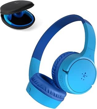 Belkin SoundForm Mini Headphones & Earbuds Blue New