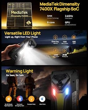 Ulefone Armor 34 Pro Plus Cell Phones Black 2TB Unlocked New