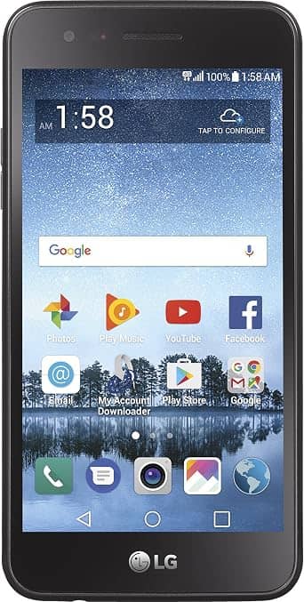 LG Rebel 3 Cell Phones Black 16GB Tracfone New