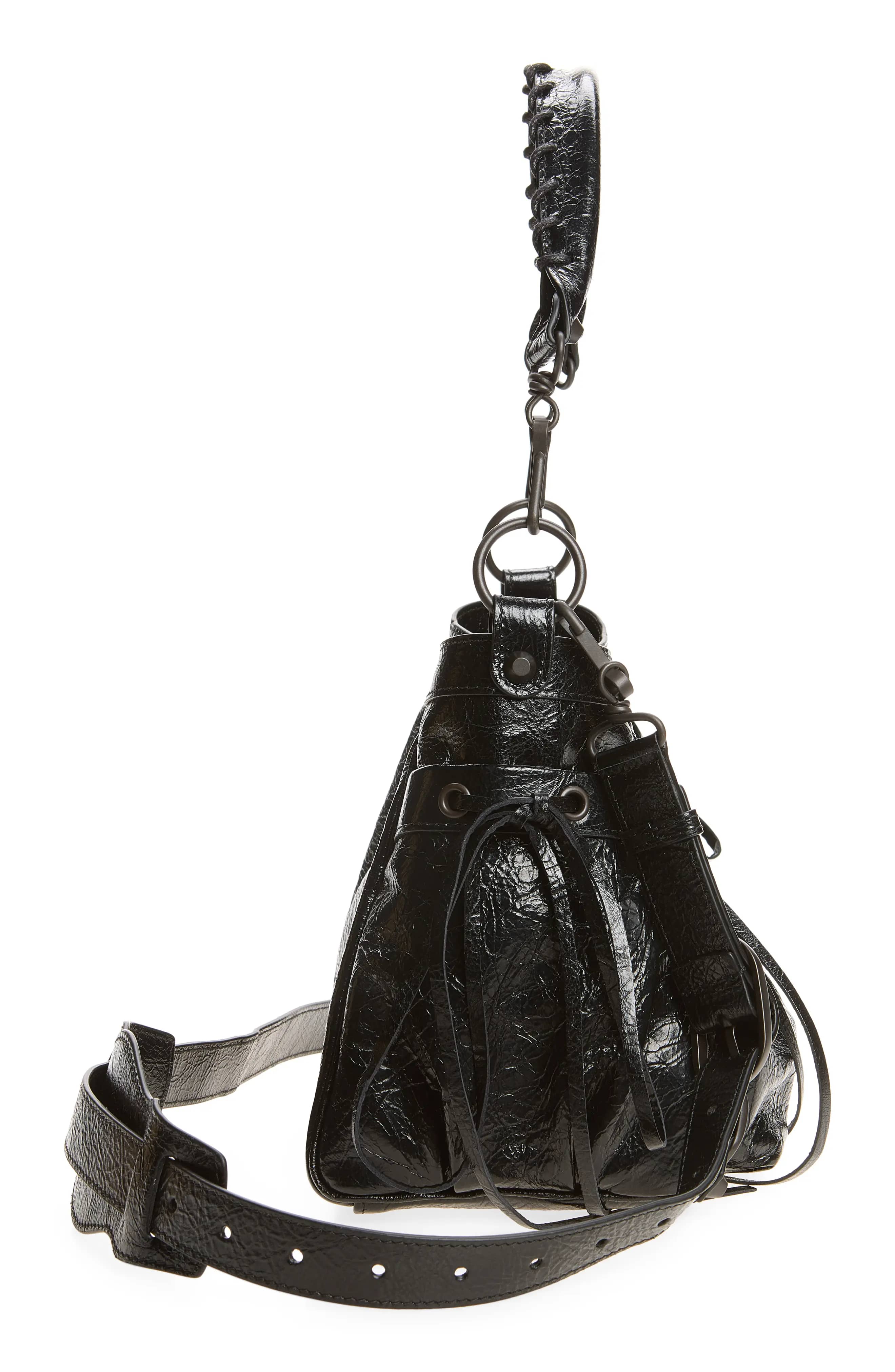 Balenciaga Le City Bucket Bag Women's bags Small Black Brass New