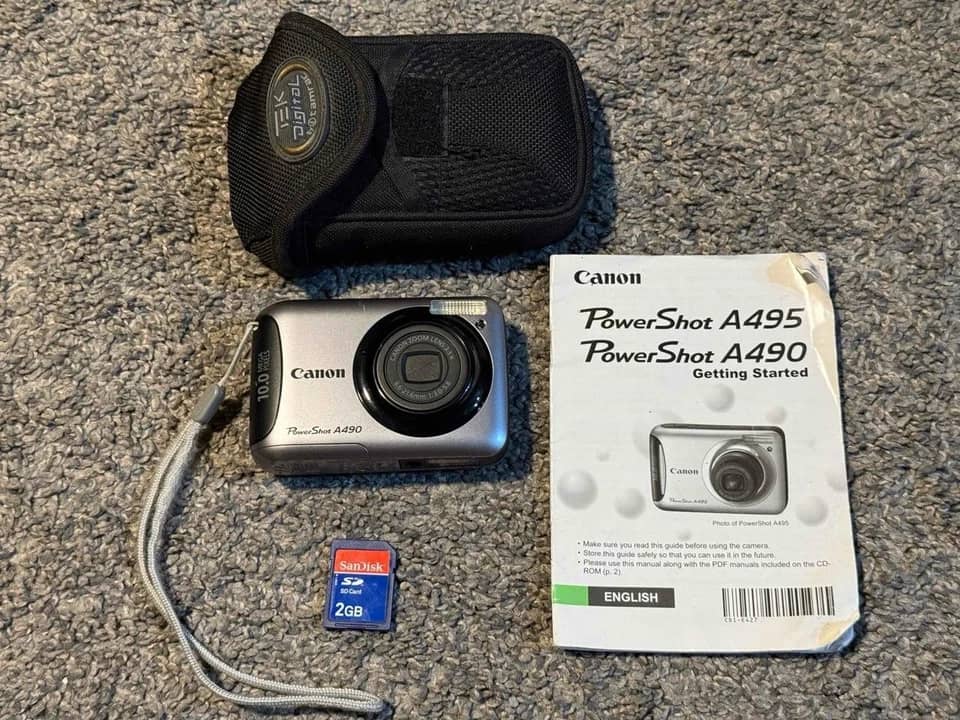 Canon A490 Digital Cameras Silver Refurbished - Acceptable