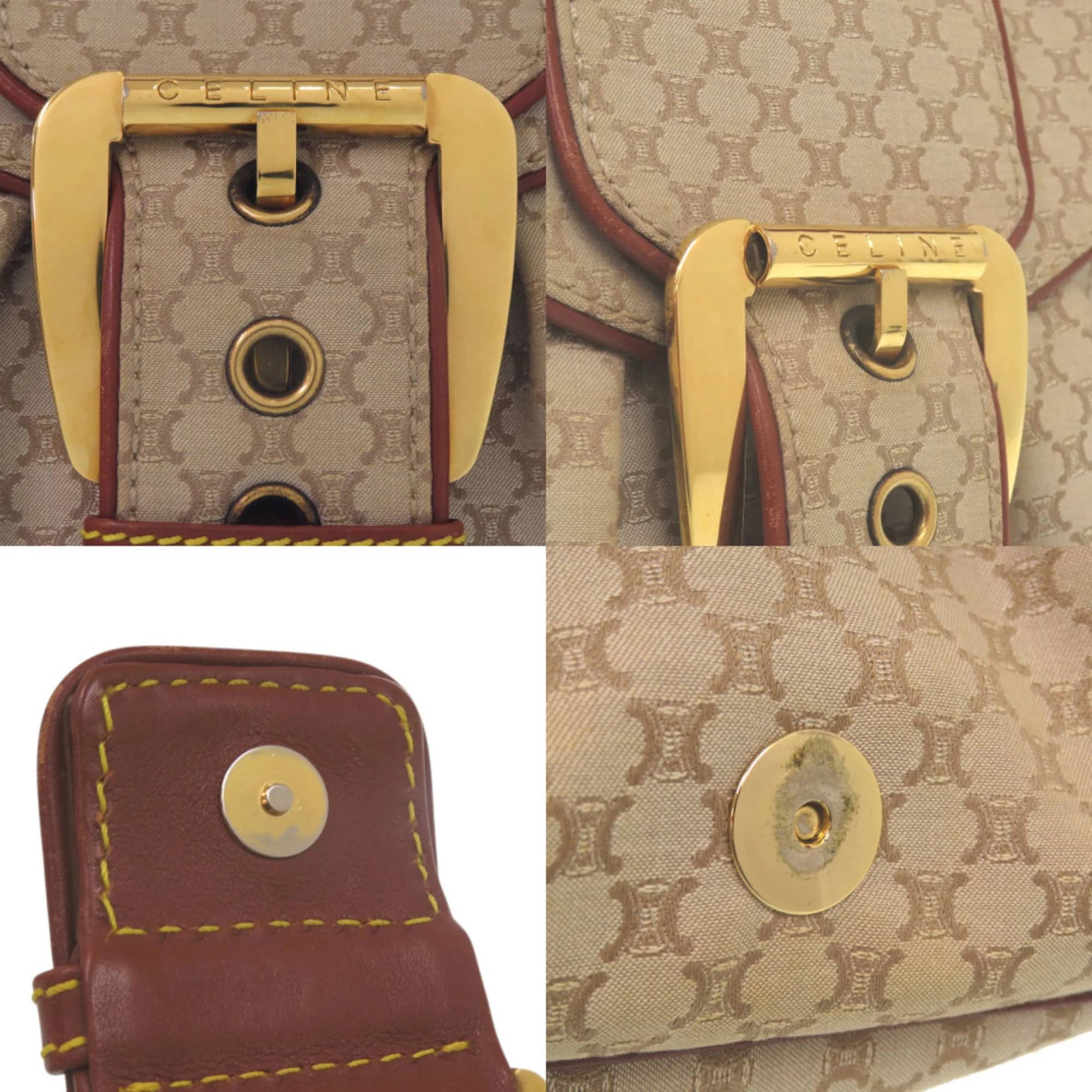 Celine Hobo Women's bags Medium Beige Grainy Leather New