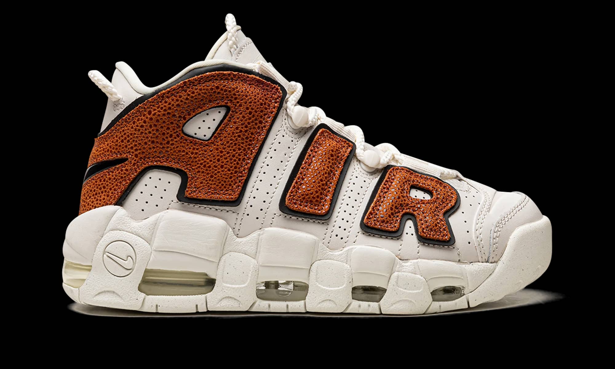 Nike Air More Uptempo Sneaker White/Purple 6.5 New