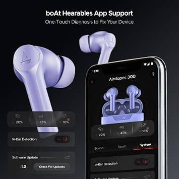 boAt Airdopes 300 Headphones & Earbuds White New