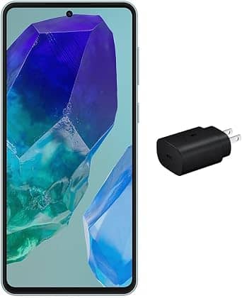 Samsung Galaxy M55 5G Cell Phones Black 256GB Unlocked New