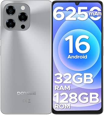 DOOGEE Note58 Cell Phones Black 128GB Unlocked New