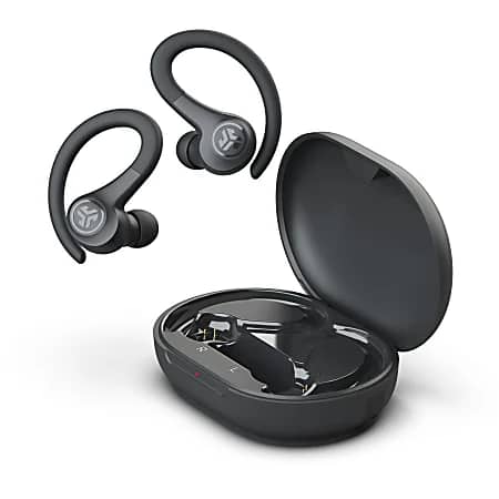 JLab EBGAIRSPRTRBLK124 Headphones & Earbuds Gray New