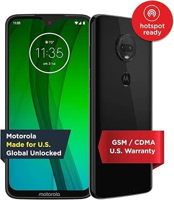 Motorola Moto G7 Cell Phones Black 64GB AT&T New