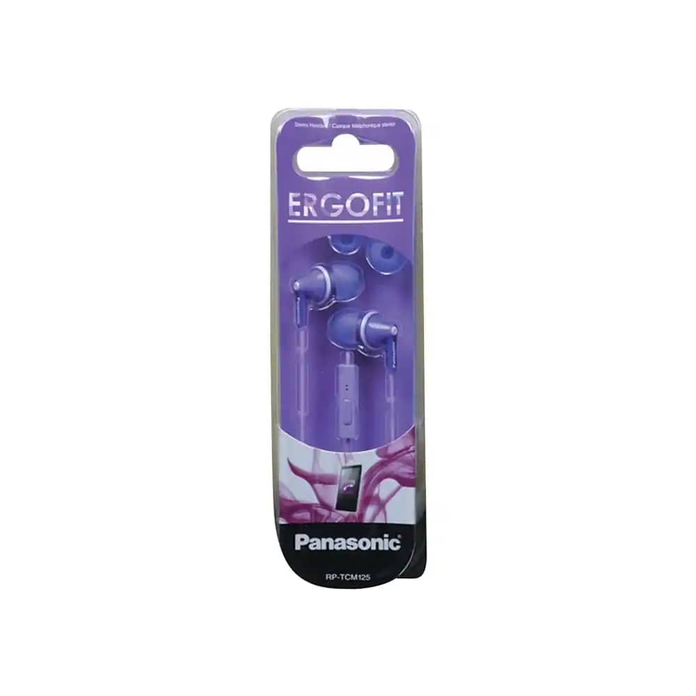 Panasonic RP-TCM125-V Headphones & Earbuds Purple New