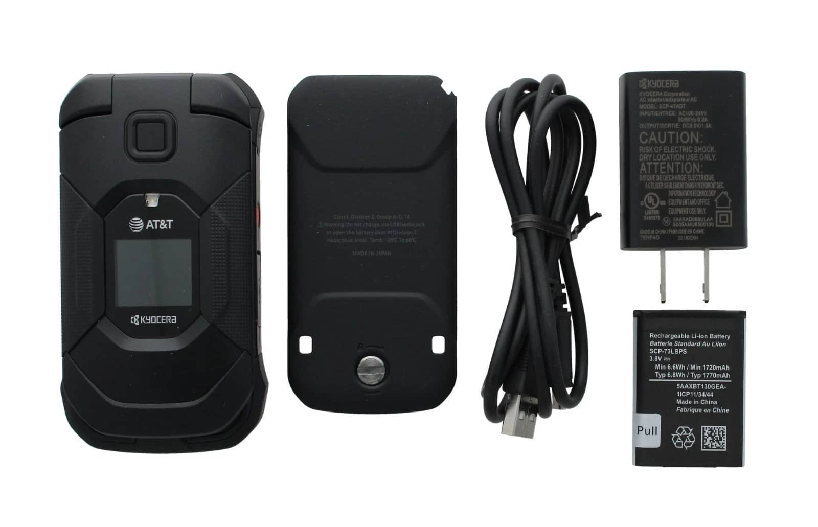 Kyocera DuraXE Cell Phones Black 16GB T-Mobile Used - Good