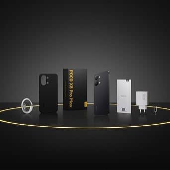 Xiaomi POCO X8 Pro Max Cell Phones Black 256GB Unlocked New
