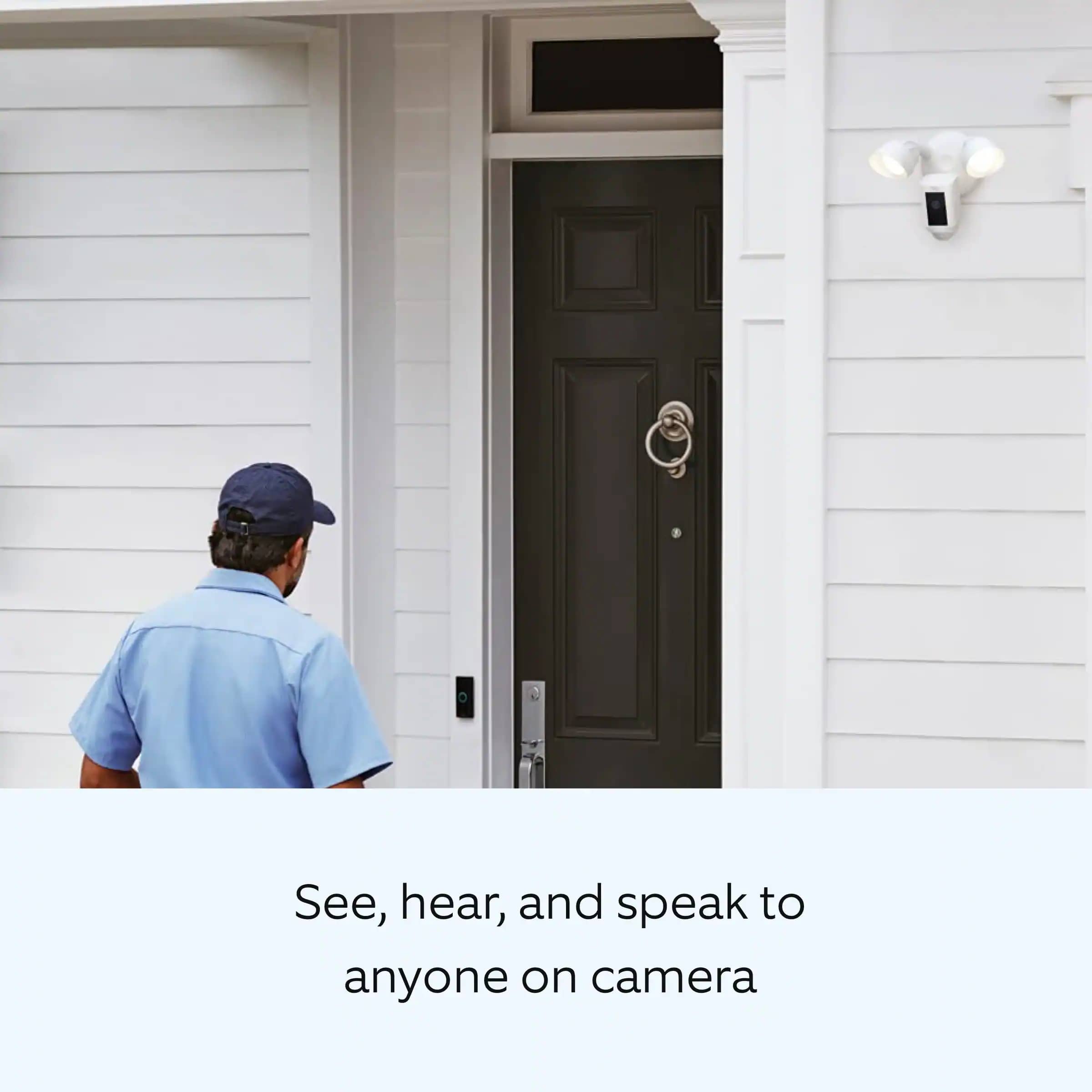 Ring Ring Floodlight Cam Plus Home Security Cameras New