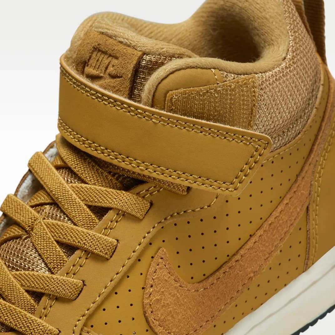 Nike Court Borough Mid Sneaker Brown/White 4 New