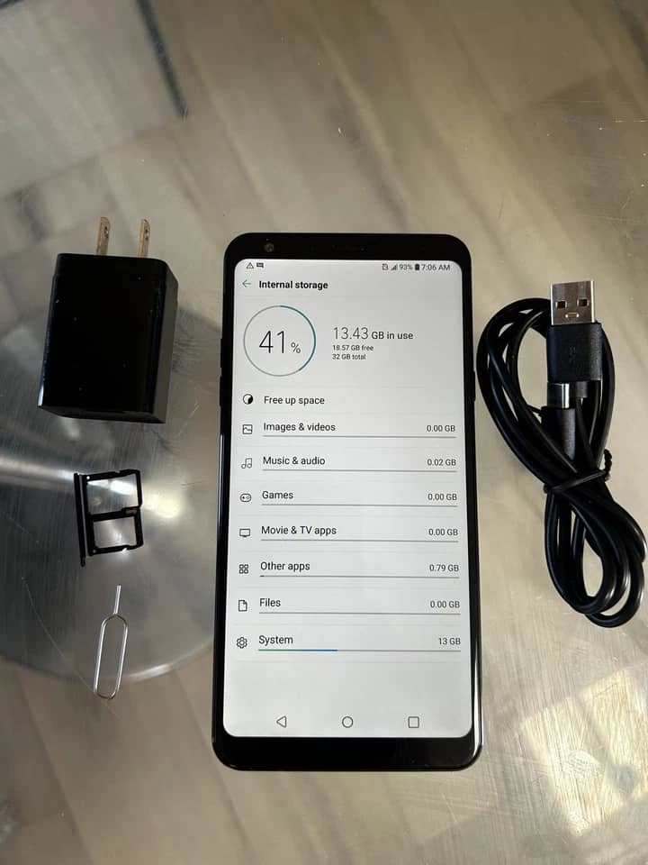 LG Stylo 4 Cell Phones Black 32GB Unlocked Refurbished - Excellent