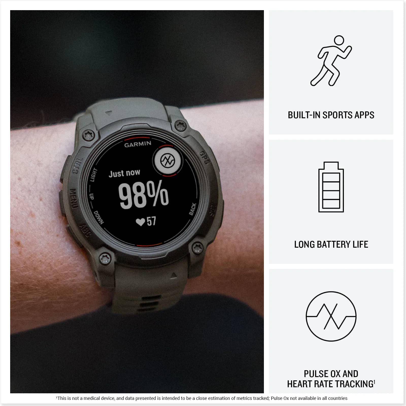 Garmin Garmin Instinct E Smartwatches Black 45mm New