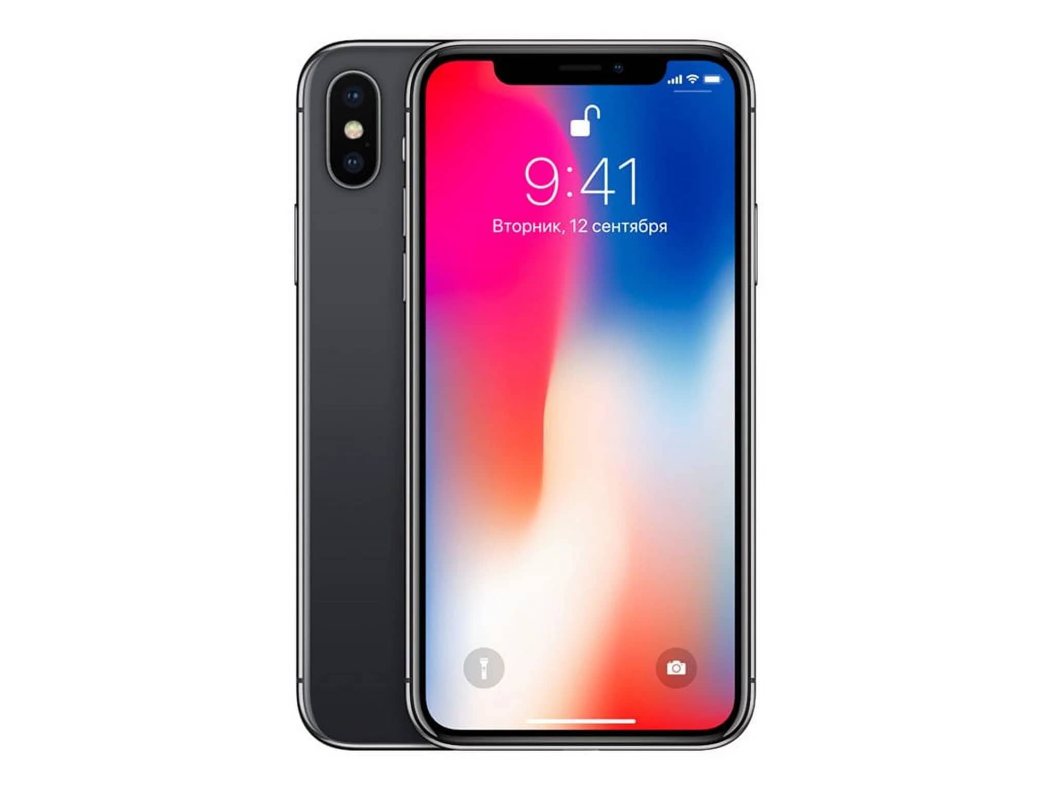 Apple iPhone X Cell Phones Black 256GB Unlocked New
