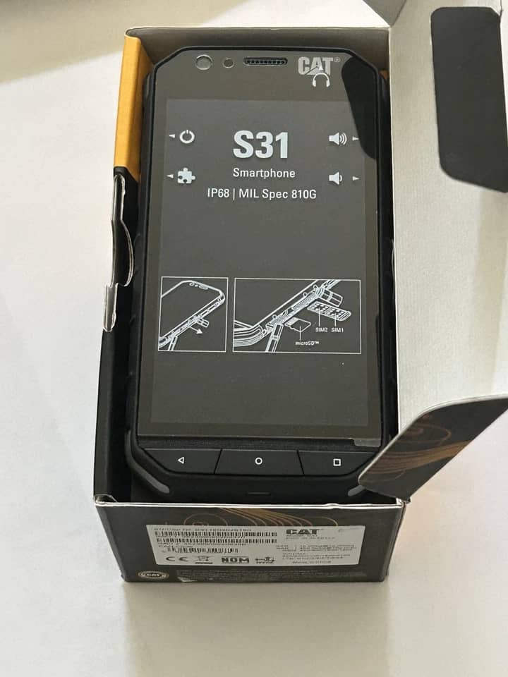 CAT S31 Cell Phones Black 16GB Unlocked New