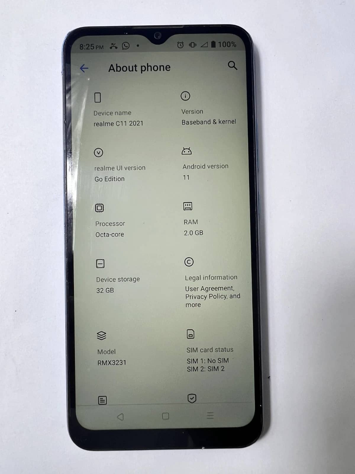 realme C11 2021 Cell Phones Gray 32GB Unlocked New