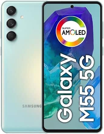 Samsung Galaxy M55 5G Cell Phones Black 256GB Unlocked New