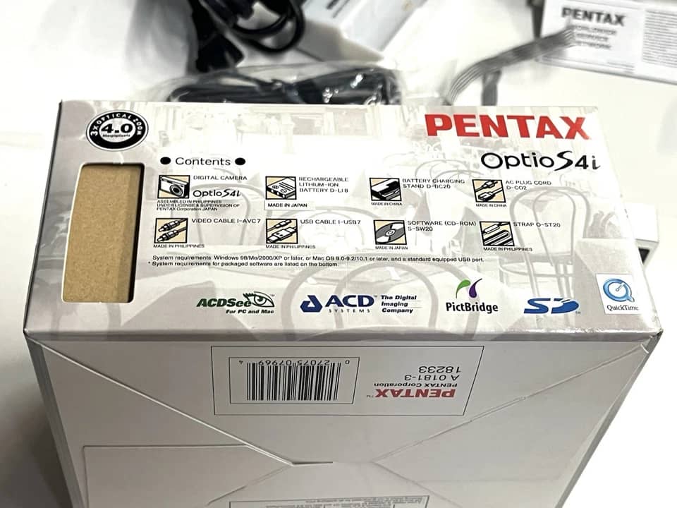 Pentax Optio S4i Digital Cameras Black New