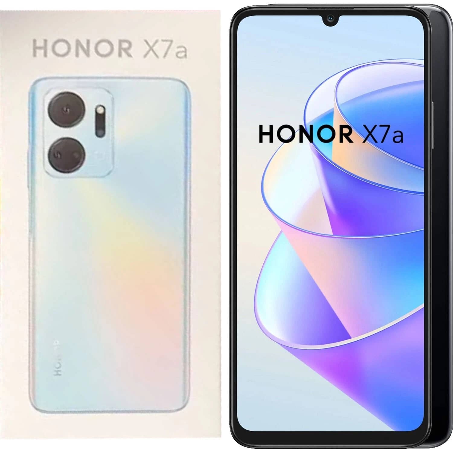 Honor X7a Cell Phones Silver 128GB Unlocked New