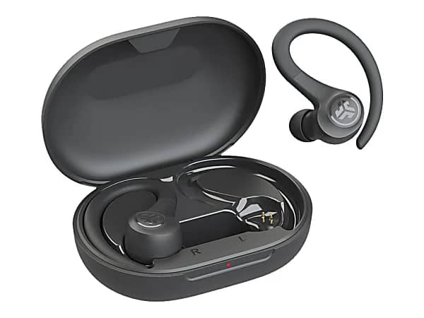 JLab EBGAIRSPRTRBLK124 Headphones & Earbuds Gray New
